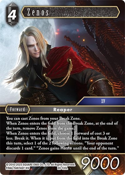Zenos - 20-130L - Legend - Dawn of Heroes