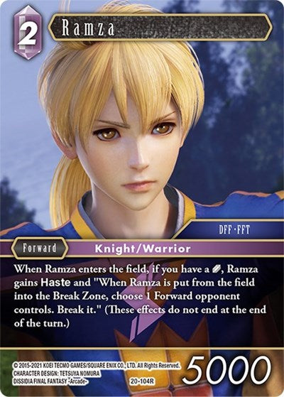 Ramza - 20-104R - Rare - Dawn of Heroes