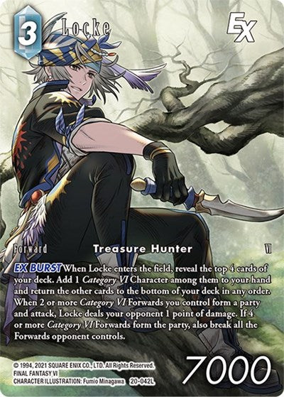 Locke EX - 20-042L - Legend (Full Art) - Dawn of Heroes