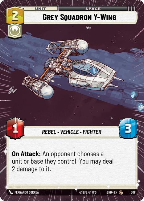 Grey Squadron Y-Wing - SHD - 508 - Common - Hyperspace