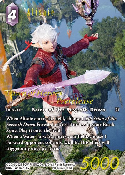 Alisaie - PR-139/20-086H - Hero (Prerelease Promo) - Dawn of Heroes