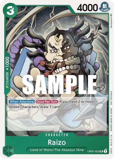 Raizo (Event Pack Vol. 2) - OP01-052 - Promo - One Piece Promotion Cards