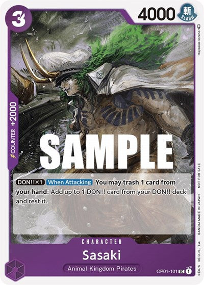 Sasaki (Event Pack Vol. 2) - OP01-101 - Promo - One Piece Promotion Cards