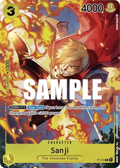 Sanji (Event Pack Vol. 2) - P-034 - Promo - One Piece Promotion Cards