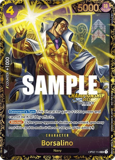 Borsalino (Championship 2023) - OP02-114 - Promo - One Piece Promotion Cards