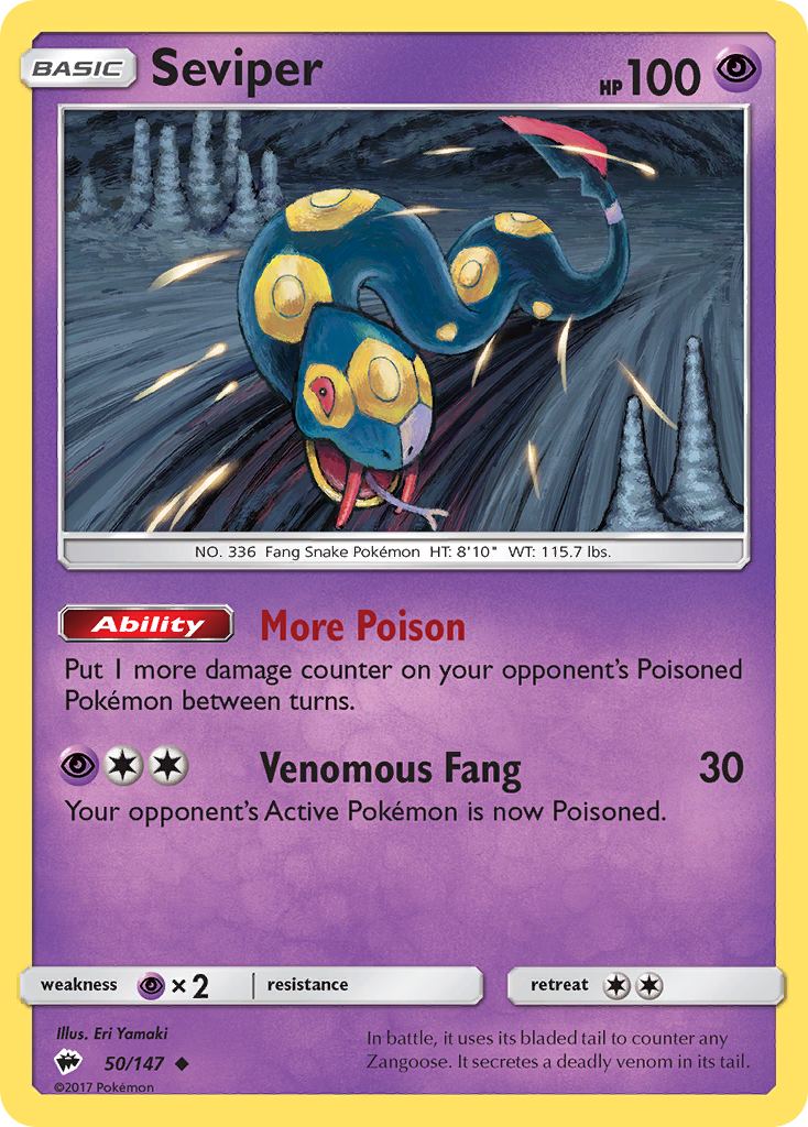 Seviper - 050/147 - Burning Shadows