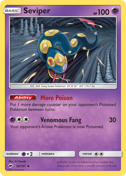 Seviper - 050/147 - Burning Shadows