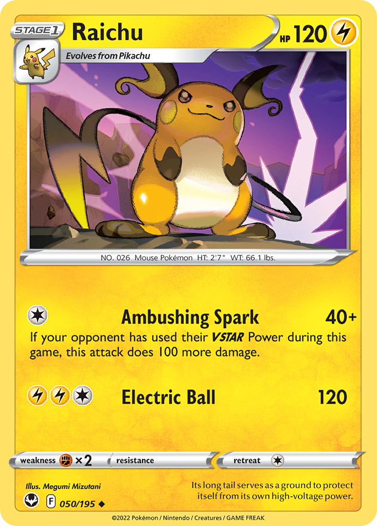 Raichu - 050/195 - Silver Tempest