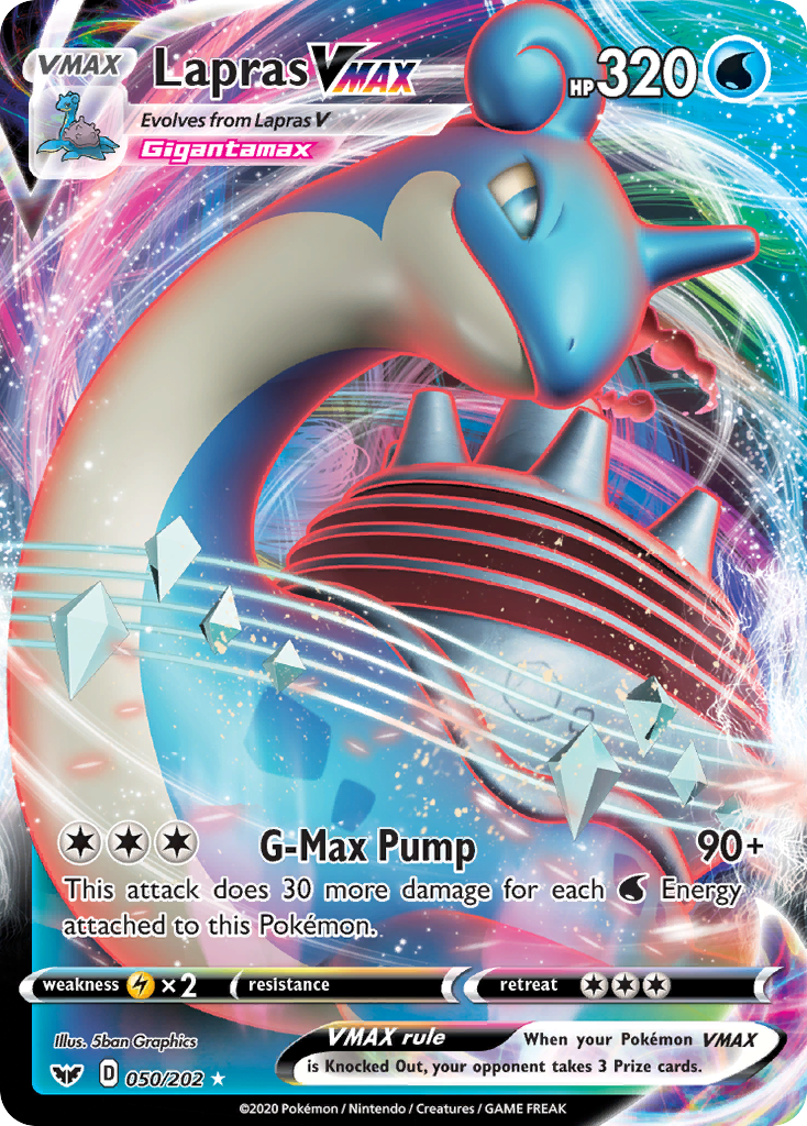 Lapras VMAX - 050/202 - Sword & Shield