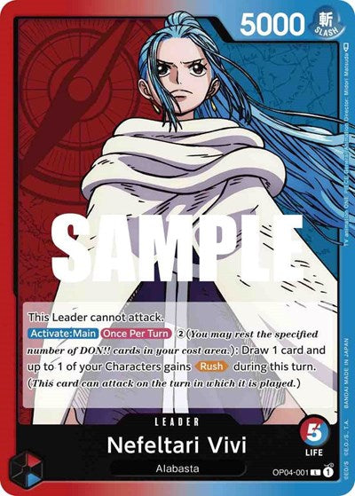 Nefeltari Vivi - OP04-001 - Leader - Kingdoms of Intrigue