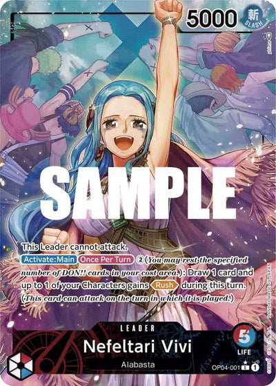 Nefeltari Vivi - OP04-001 - Leader (Alternate Art) - Kingdoms of Intrigue