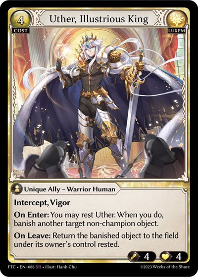 Uther, Illustrious King - 088 - Super Rare - Fractured Crown