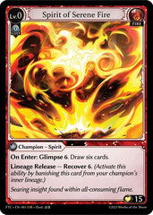 Spirit of Serene Fire - 001 - Ultra Rare - Fractured Crown