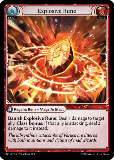 Explosive Rune - 012 - Rare - Fractured Crown