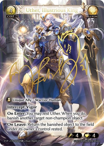 Uther, Illustrious King - 006 - Collector Super Rare - Promotional Cards