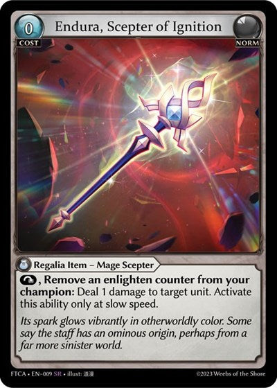 Endura, Scepter of Ignition - 009 - Super Rare - Fractured Crown