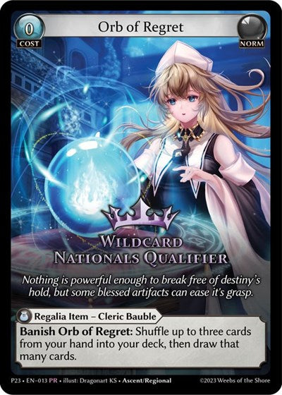 Orb of Regret - 013 - Promo - Promotional Cards