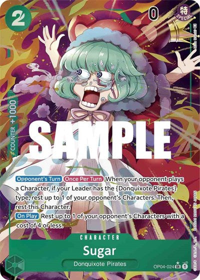 Sugar - OP04-024 - Super Rare (Alternate Art) - Kingdoms of Intrigue