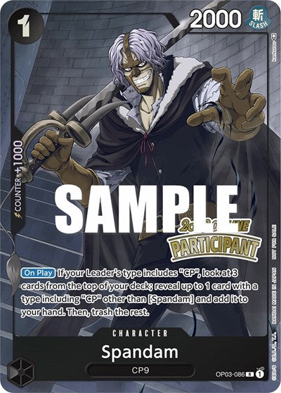 Spandam (Online Regional 2023) [Participant] - OP03-086 - Promo - One Piece Promotion Cards