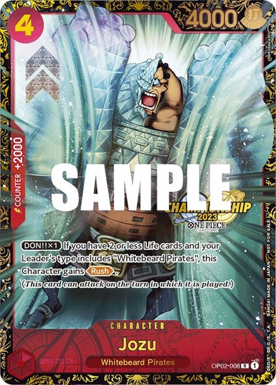 Jozu (Championship 2023) - OP02-008 - Promo - One Piece Promotion Cards