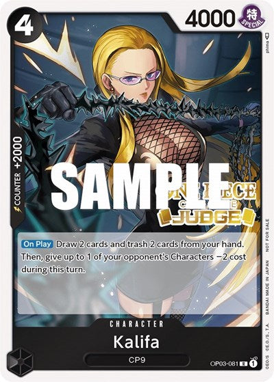 Kalifa (Judge Pack Vol. 2) - OP03-081 - Promo - One Piece Promotion Cards