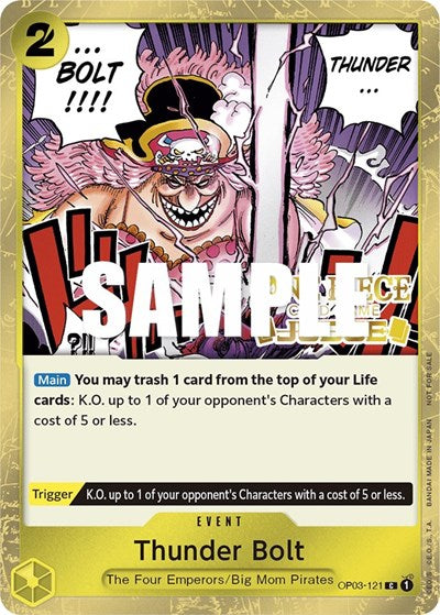 Thunder Bolt (Judge Pack Vol. 2) - OP03-121 - Promo - One Piece Promotion Cards