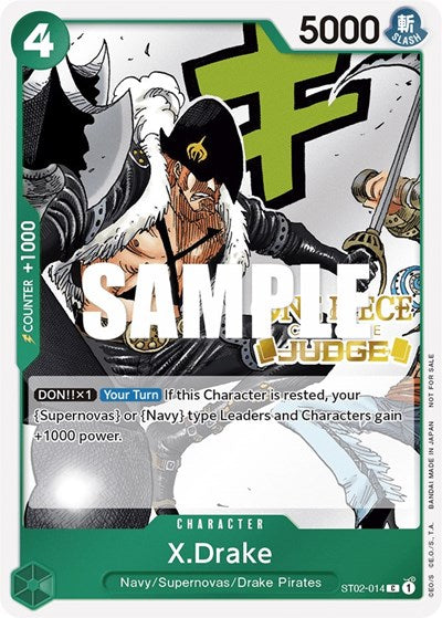 X.Drake (Judge Pack Vol. 2) - ST02-014 - Promo - One Piece Promotion Cards