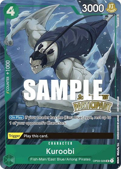 Kuroobi (Offline Regional 2023) [Participant] - OP03-026 - Promo - One Piece Promotion Cards