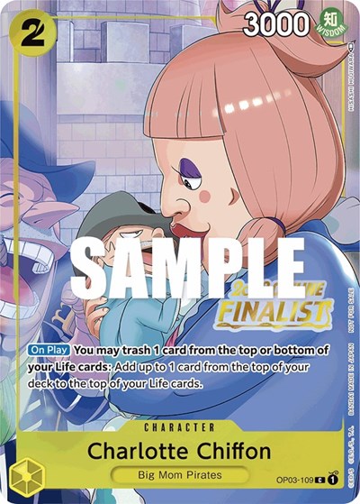 Charlotte Chiffon (Offline Regional 2023) [Finalist] - OP03-109 - Promo - One Piece Promotion Cards