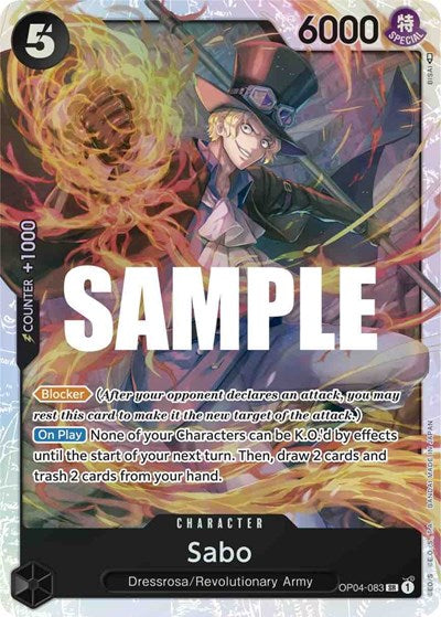 Sabo - OP04-083 - Super Rare - Kingdoms of Intrigue