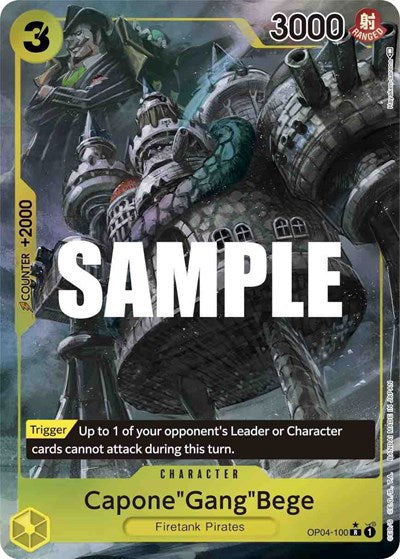 Capone"Gang"Bege - OP04-100 - Rare (Alternate Art) - Kingdoms of Intrigue