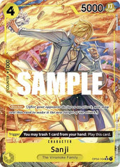 Sanji - OP04-104 - Super Rare (Alternate Art) - Kingdoms of Intrigue