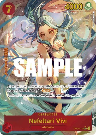 Nefeltari Vivi - OP04-118 - Secret Rare (Alternate Art) - Kingdoms of Intrigue