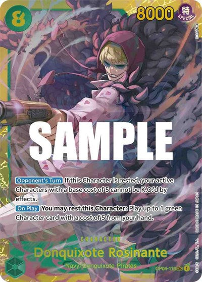 Donquixote Rosinante - OP04-119 - Secret Rare - Kingdoms of Intrigue