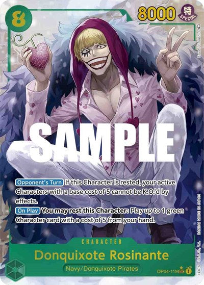 Donquixote Rosinante - OP04-119 - Secret Rare (Alternate Art) - Kingdoms of Intrigue