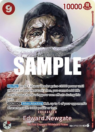 Edward.Newgate - OP02-004 - Super Rare (Special Alternate Art) - Kingdoms of Intrigue