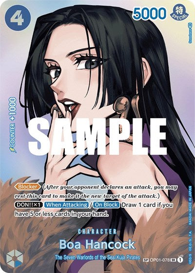 Boa Hancock - OP01-078 - Super Rare (Special Alternate Art) - Kingdoms of Intrigue