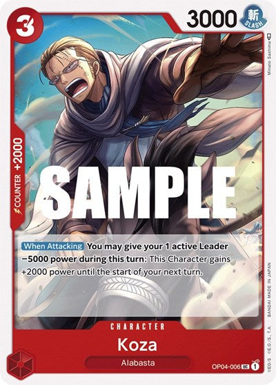 Koza - OP04-006 - Uncommon - Kingdoms of Intrigue