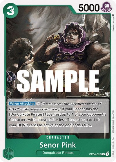 Senor Pink - OP04-026 - Rare - Kingdoms of Intrigue