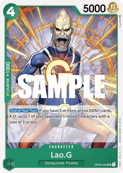 Lao.G - OP04-034 - Uncommon - Kingdoms of Intrigue