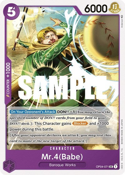 Mr.4 (Babe) - OP04-071 - Uncommon - Kingdoms of Intrigue