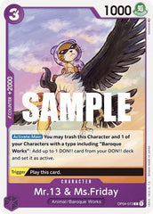 Mr.13 & Ms.Friday - OP04-073 - Common - Kingdoms of Intrigue