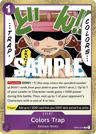 Colors Trap - OP04-074 - Rare - Kingdoms of Intrigue