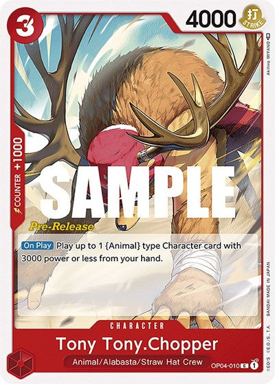 Tony Tony.Chopper - OP04-010 - Common - Kingdoms of Intrigue Pre-Release Cards