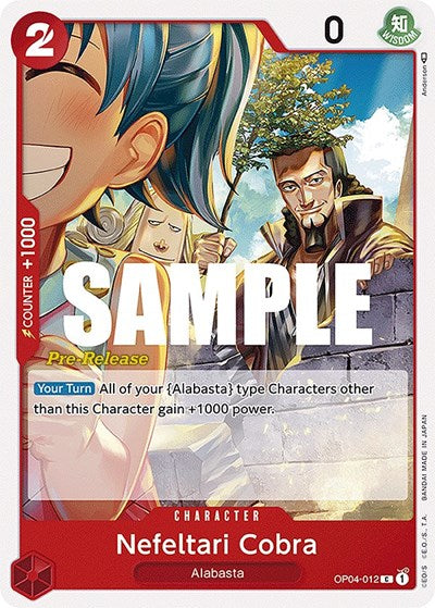 Nefeltari Cobra - OP04-012 - Common - Kingdoms of Intrigue Pre-Release Cards