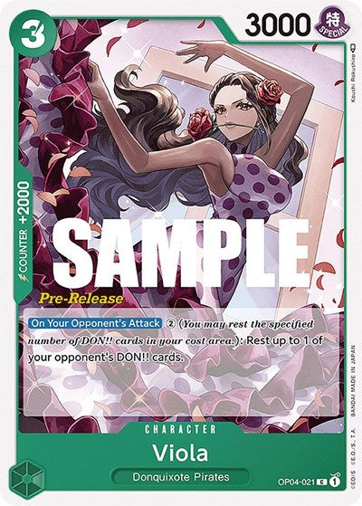 Viola - OP04-021 - Common - Kingdoms of Intrigue Pre-Release Cards