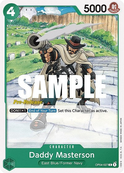Daddy Masterson - OP04-027 - Common - Kingdoms of Intrigue Pre-Release Cards