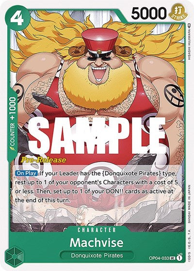Machvise - OP04-033 - Uncommon - Kingdoms of Intrigue Pre-Release Cards