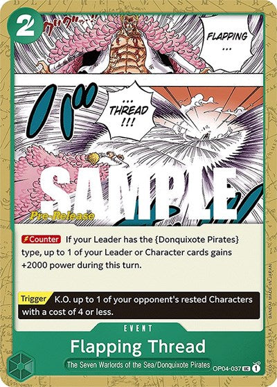 Flapping Thread - OP04-037 - Uncommon - Kingdoms of Intrigue Pre-Release Cards