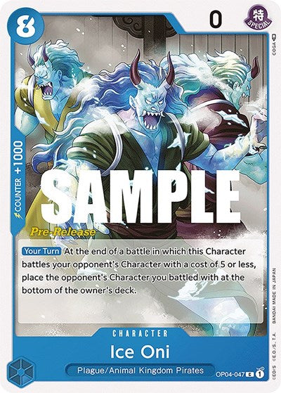 Ice Oni - OP04-047 - Common - Kingdoms of Intrigue Pre-Release Cards